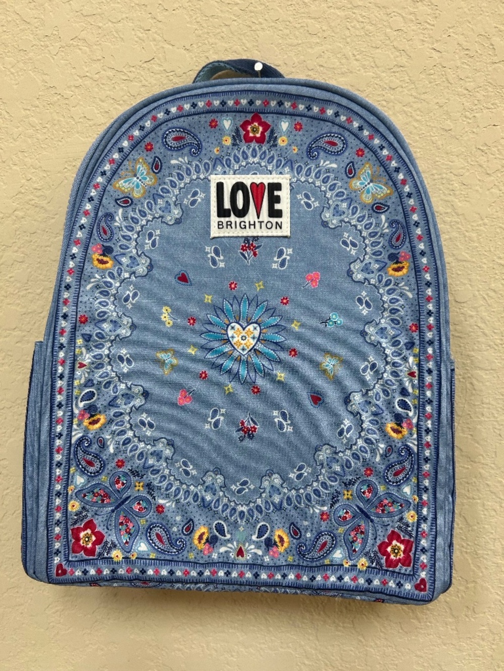 Brighton Bandana Love Backpack. NWT